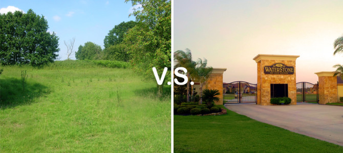 Buying land versus buying in a gated community Buying land versus buying in a gated community