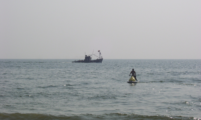 The view of the sea from Goa