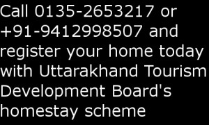 Register your homestay in Uttarakhand