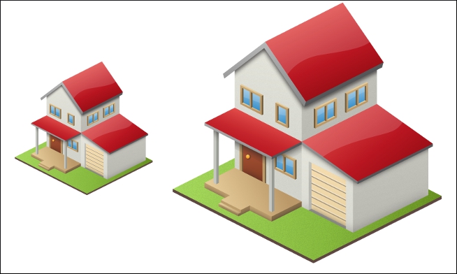Size of a holiday home Size of a holiday home