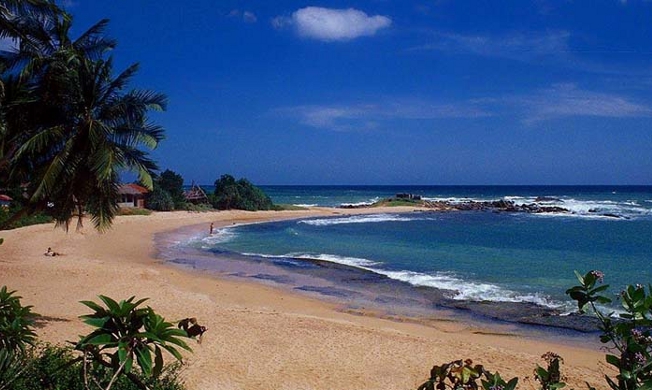 A beach in Sri Lanka