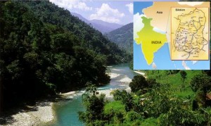 Sikkim tourism map Sikkim tourism map