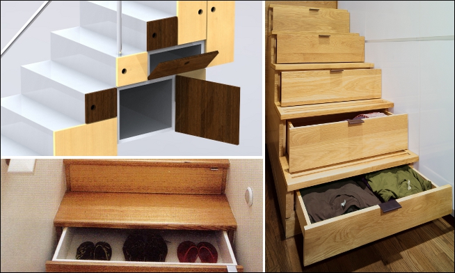 Staircase storage - effective space management of homes Staircase storage - effective space management of homes