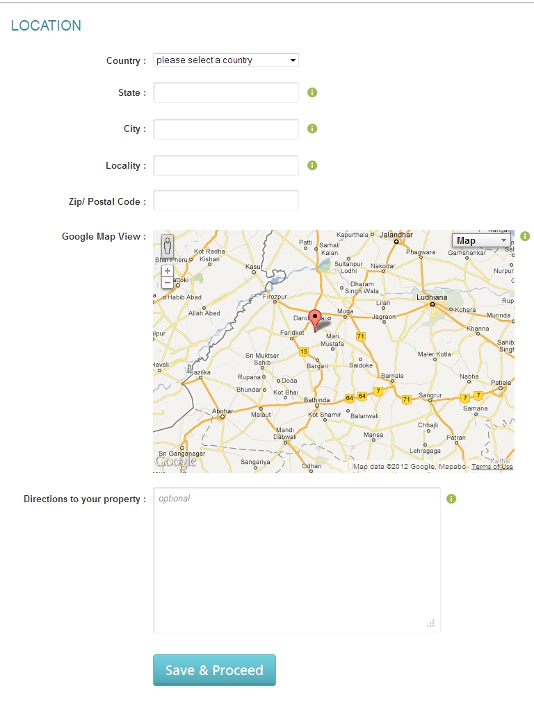 Adding location of your holiday home Adding location of your holiday home