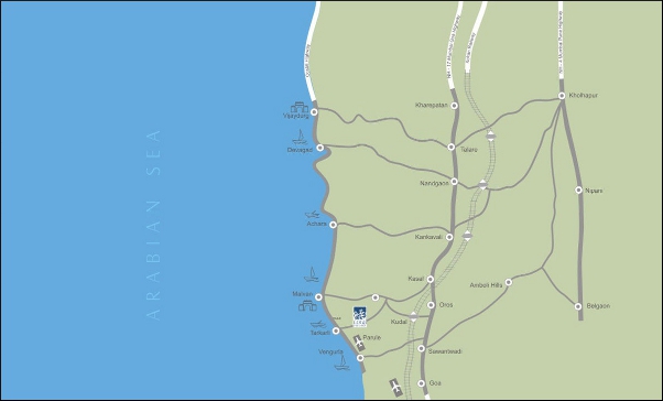 Coral Village, Sindhudurg location map