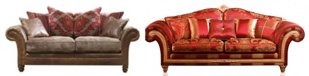 Formal Seating - Match the cushions to the sofa fabric