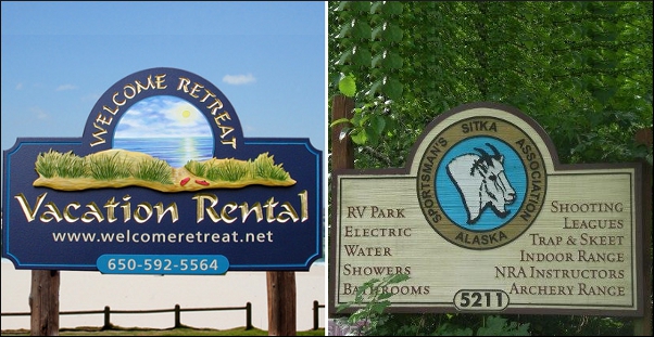 Holiday home signage Holiday home signage