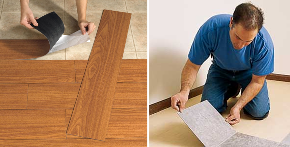 Applying vinyl flooring