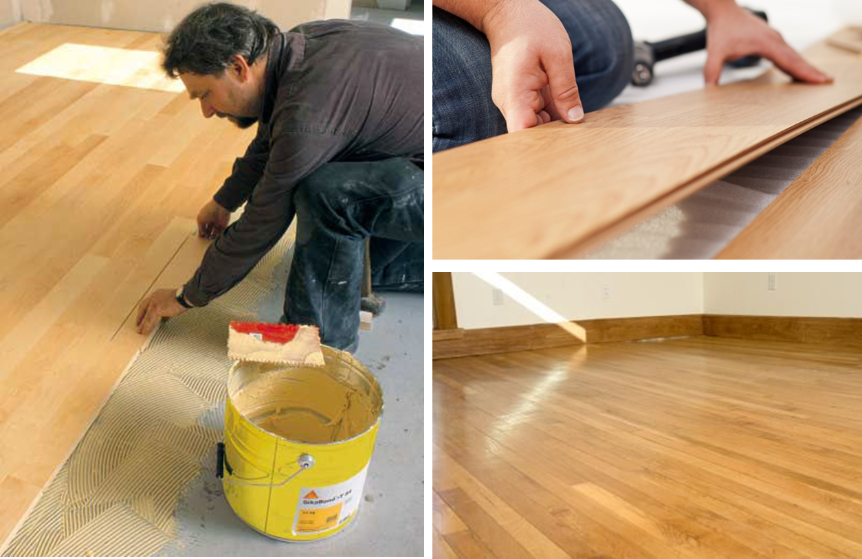 Installing wooden flooring