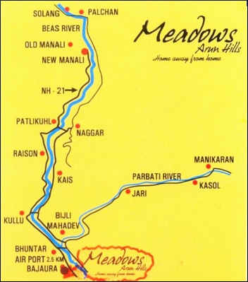 Ansal Buildwell Meadows Kullu location map Ansal Buildwell Meadows Kullu location map