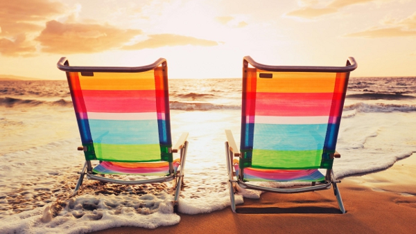 Portable beach chairs
