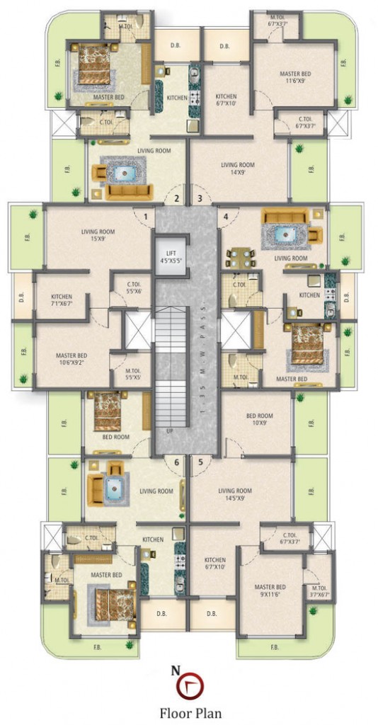 Sai Residency floor plan